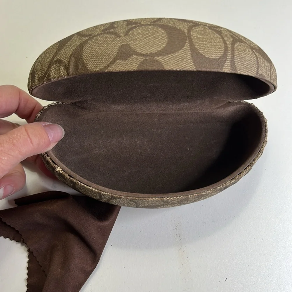 COACH HARD SHELL HINGED EYEGLASS/SUNGLASS CASE